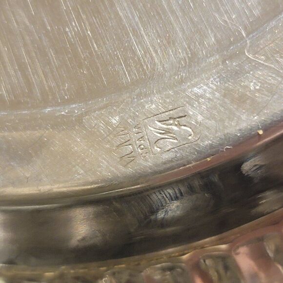 William Adams SPAIN Vintage Fine Silverplate 11.25" Repousse Bowl Rococo Revival - Picture 7 of 11